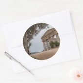 Griekse tempel in Segesta, Sicilië Ronde Sticker (Envelop)