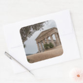 Griekse tempel in Segesta, Sicilië Vierkante Sticker (Envelop)