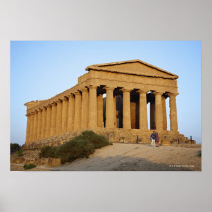Griekse tempel poster