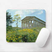Griekse tempel, Segesta, Sicilië, Italië bloemen Muismat (Met muis)