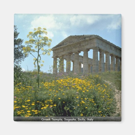 Griekse tempel, Segesta, Sicilië, Italië Magneet (Voorkant)