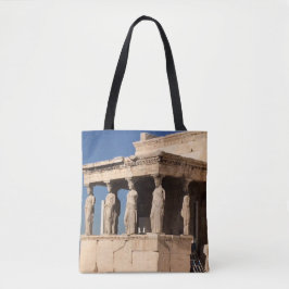 Griekse tempel tote bag