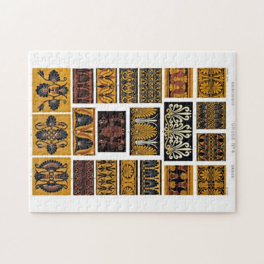 Griekse textielkunst legpuzzel (Horizontaal)
