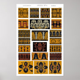 Griekse textielkunst poster
