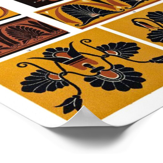 Griekse textielkunst poster (Hoek)