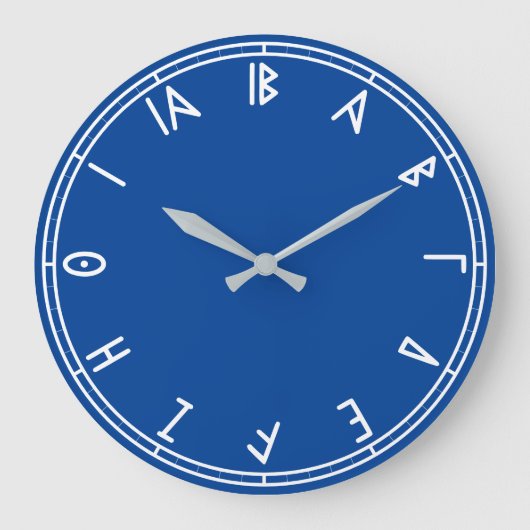 Griekse tijd - klok met Griekse cijfers (Voorkant)