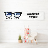 Griekse tinten aangepaste tekst & kleur banner (Insitu)