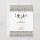 Griekse Toga nodigt uit met stenen elementen Kaart (Voorkant)