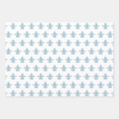 Griekse toga verjaardagsfeest met blauwe elementen inpakpapier vel (Voorkant 2)