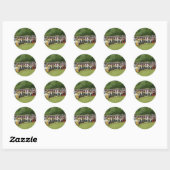 Griekse traditionele dans ronde sticker (Vel)