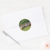 Griekse traditionele dans ronde sticker (Envelop)