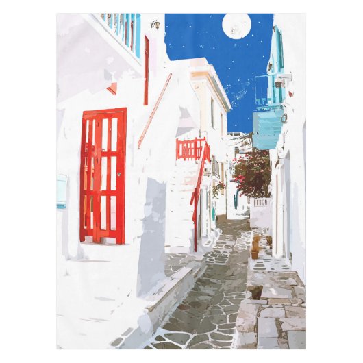 Griekse trip naar de geheugenstrook tafelkleed (Voorkant)