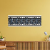 Griekse troep voor zwarte cijfers canvas afdruk (Insitu (Woonkamer))