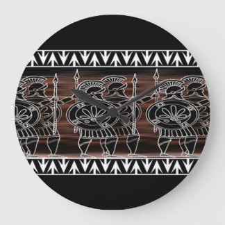 Griekse troep voor zwarte cijfers grote klok