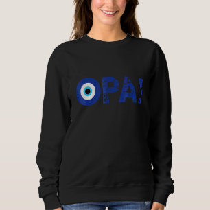Griekse trots Opa Boze oog Hellas Griekenland Boze Trui