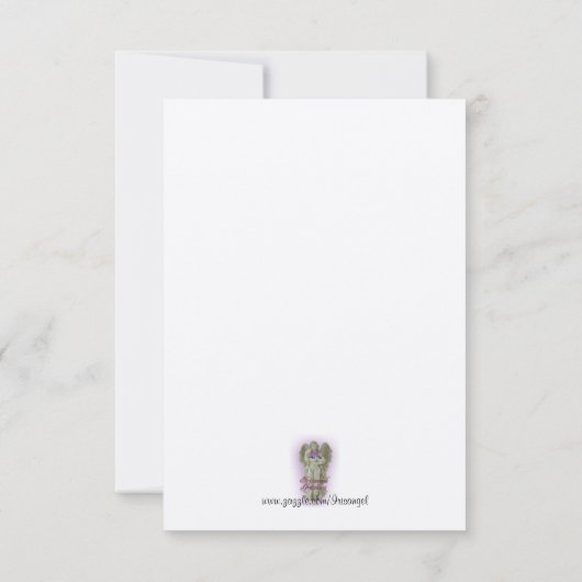 Griekse trouw-RSVP kaart (Achterkant)