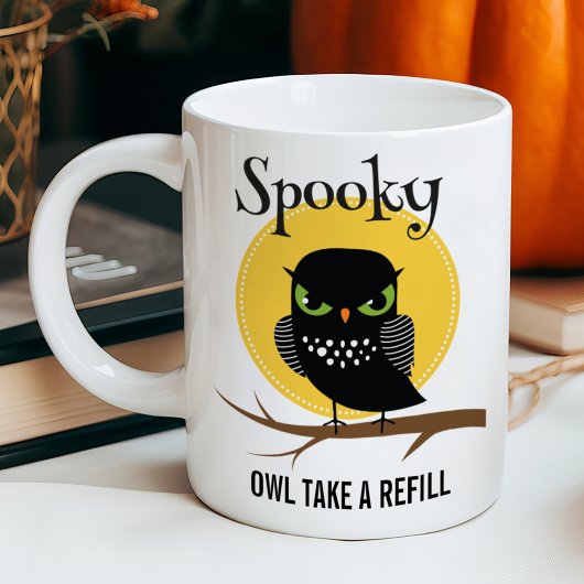 Griekse Uil Aanpasbare Halloween Koffiemok