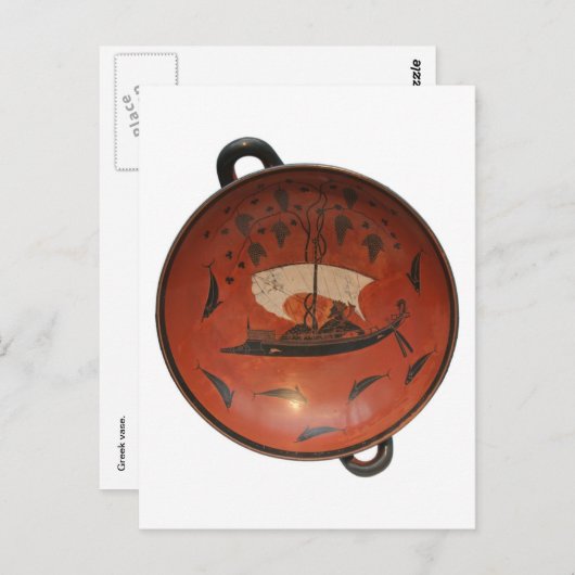 Griekse vaas briefkaart (Voorkant / Achterkant)