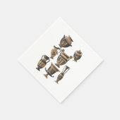 Griekse vaskeramische keramiek Porcelain Hobby Gif Servet (Hoek)