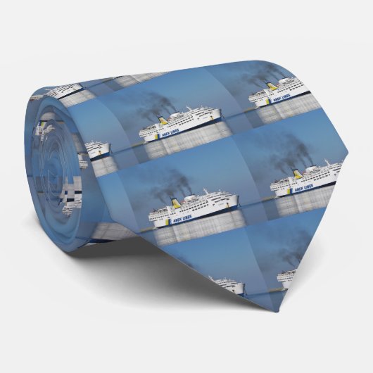 Griekse veerboot stropdas (Opgerold)