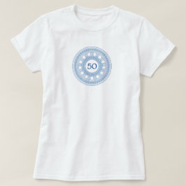 Griekse verjaardagsfeest met aangepaste leeftijd e t-shirt