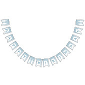 Griekse verjaardagsfeest met tempelzuilen in blauw vlaggetjes (Alle)