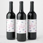 Griekse Verjaardagsstemming Wijn Etiket (Flessen)