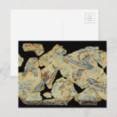 griekse visschilderij fresco art mural resto briefkaart (Voorkant / Achterkant)