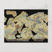 griekse visschilderij fresco art mural resto briefkaart (Voorkant)
