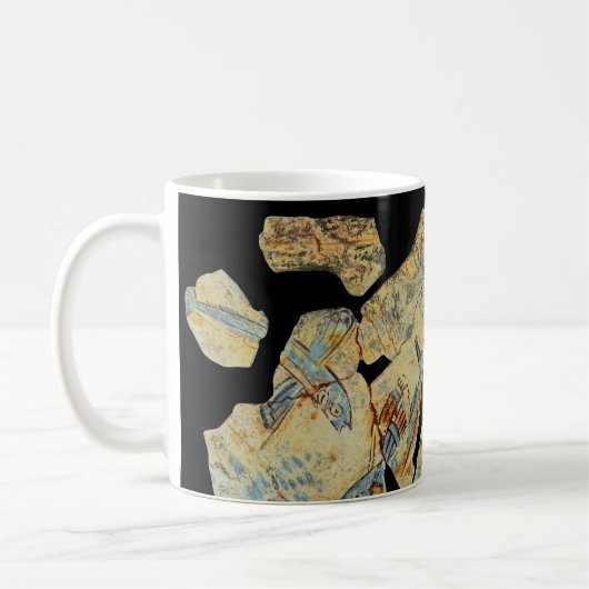 griekse visschilderij fresco art mural resto koffiemok (Links)