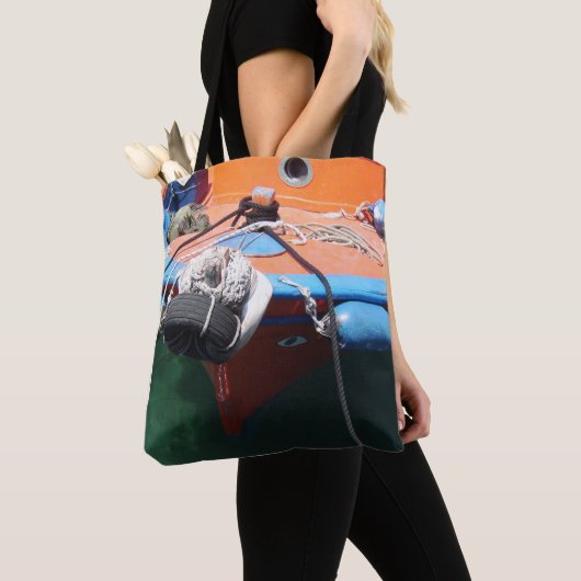 Griekse Vissen Boat Tote Bag (Dichtbij)