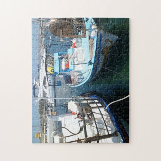 Griekse Vissen boten Legpuzzel (Verticaal)