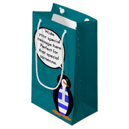 Griekse vlag aan het woord Ms Penguin gepersonalis Klein Cadeauzakje