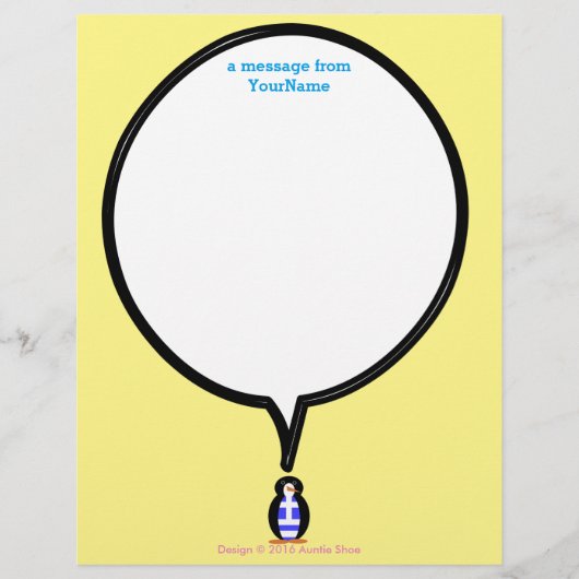 Griekse vlag aan het woord Ms Penguin Stationery (Voorkant)