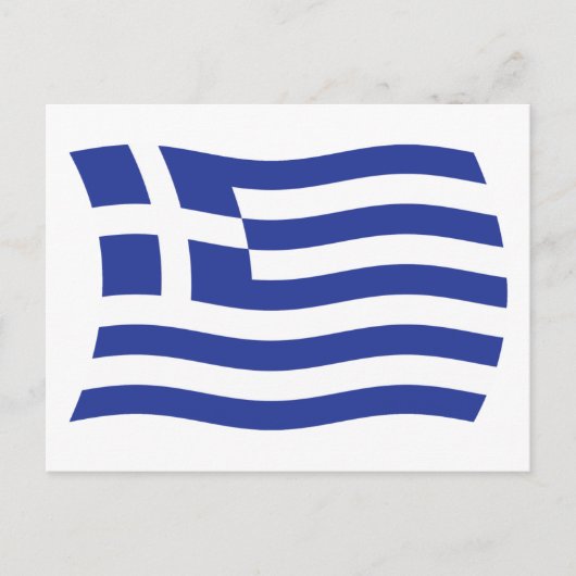 Griekse Vlag Ansichtkaart Briefkaart (Voorkant)