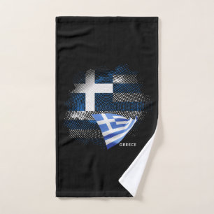 Griekse vlag bad handdoek