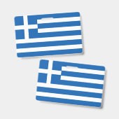 Griekse vlag badge (Voor- en achterkant)