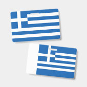 Griekse vlag badge (Voor- en achterkant)