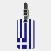Griekse vlag bagagelabel (Voorkant verticaal)