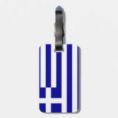 Griekse vlag bagagelabel (Achterkant verticaal)