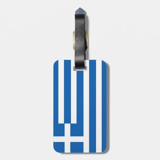 Griekse vlag bagagelabel (Achterkant verticaal)