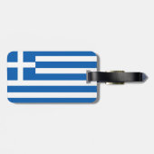 Griekse vlag bagagelabel (Achterkant horizontaal)