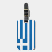 Griekse vlag bagagelabel (Voorkant verticaal)
