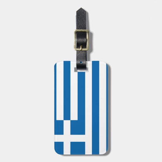 Griekse vlag bagagelabel (Voorkant verticaal)