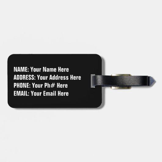 Griekse vlag bagagelabel (Achterkant horizontaal)