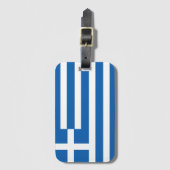 Griekse vlag bagagelabel (Voorkant (verticaal))