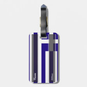 Griekse vlag bagagelabel (Achterkant verticaal)