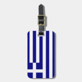 Griekse vlag bagagelabel (Voorkant verticaal)