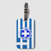 Griekse vlag bagagelabel (Voorkant (verticaal))