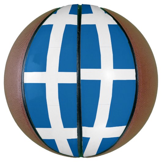 Griekse vlag basketbal (Verticaal)
